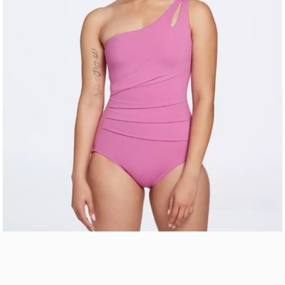 CALIA CARRIE UNDERWOOD one shoulder power sculpt in geranium size 4 - Picture 6 of 8